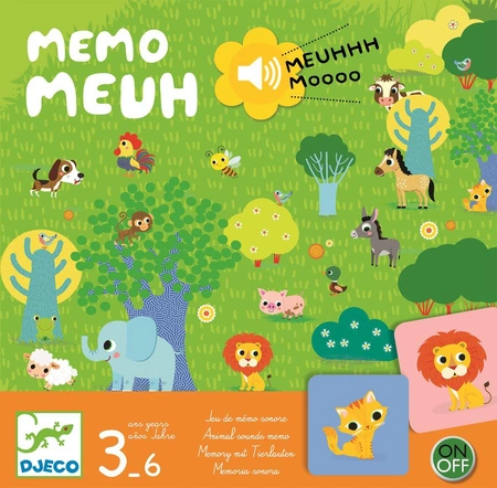 Gra planszowa MEMO MEUUUH Z DŹWIĘKIEM DJ08482