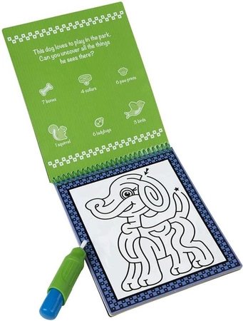 Wodna kolorowanka z labiryntami Water Wow Zwierzęta domowe 19484-Melissa & Doug, książeczki wielokrotnego użytku