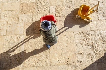 Chodzik dla dzieci czerwony pchacz Roberto Mini Eolo Italtrike