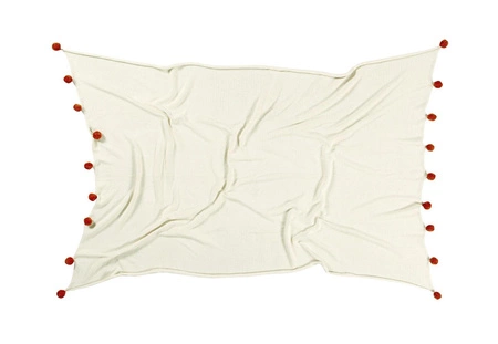 Lorena Canals Koc bawełniany Natural Terracota