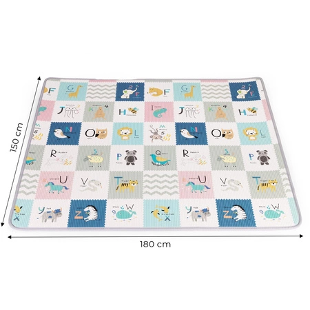 Mata piankowa dla dzieci edukacyjna dwustronna zwijana alfabet ECOTOYS