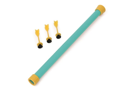 Scratch, Dmuchawka XL / 3 lotki przyssawki / 5 celów DINO