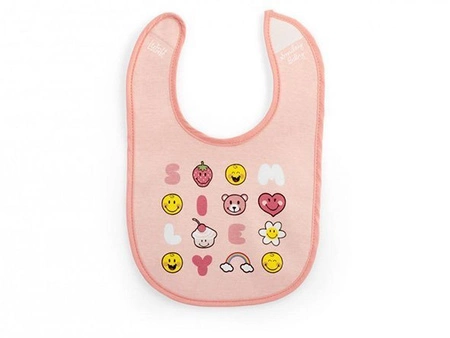 Śliniak bawełniany Smiley girl 4m+ 3 szt. LULABI