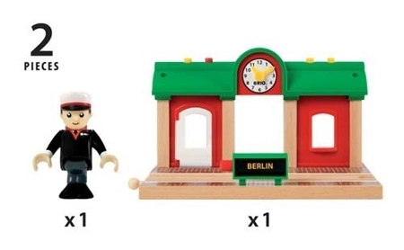 BRIO World Stacja Kolejowa z Nagrywarką
