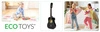 Gitara dla dzieci duża drewniana 6 strun ECOTOYS