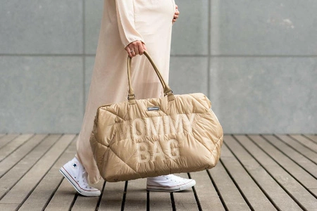 Childhome Torba Mommy Bag Pikowana Beżowa