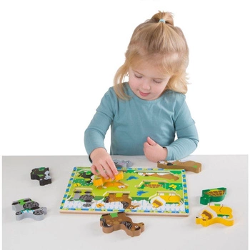 Drewniana układanka z figurkami zwierząt Melissa & Doug 13724