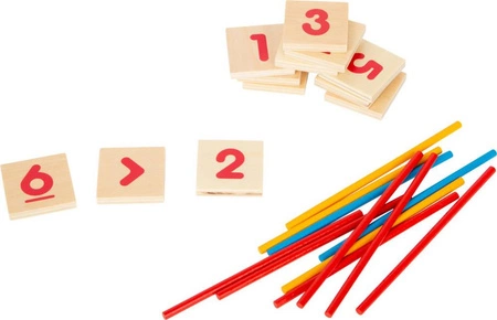 Matematyka drewniana gra edukacyjna Patyczki 11740-Small Foot, gra dla dzieci