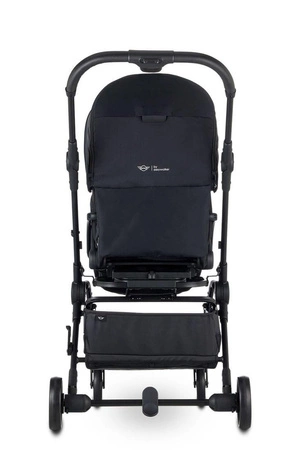 MINI by Easywalker Buggy TURN Kompaktowy wózek spacerowy z obrotowym siedziskiem 360° Oxford Black (z osłoną przeciwdeszczową w zestawie)