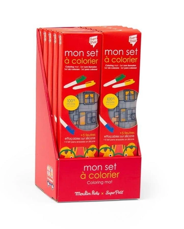 Display 10 silikonowych mat do kolorowania 102647