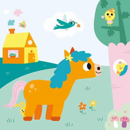 Multizestaw kreatywny 2-latka My arts & crafts Magiczny Filc 2+, Janod