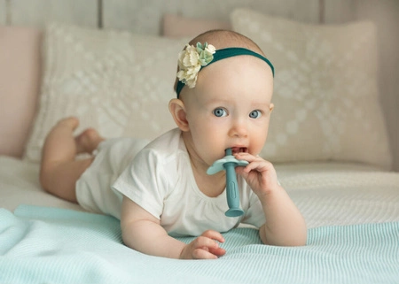 Szczoteczka słoń niebieska 2w1 Giligums