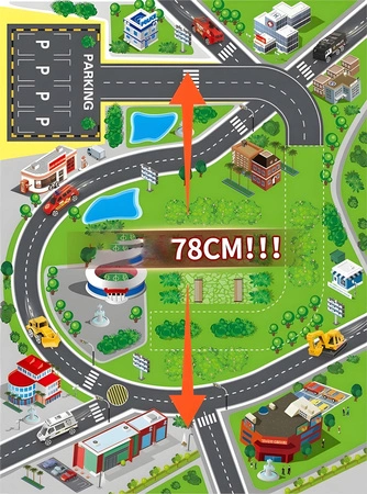 Garaż samochodowy XXL komenda policji 5 poziomów + mata z miastem 82 elementy