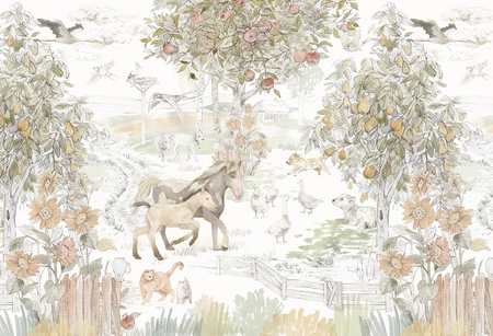 VINTAGE COUNTRY - Ponies Tapeta Malumi