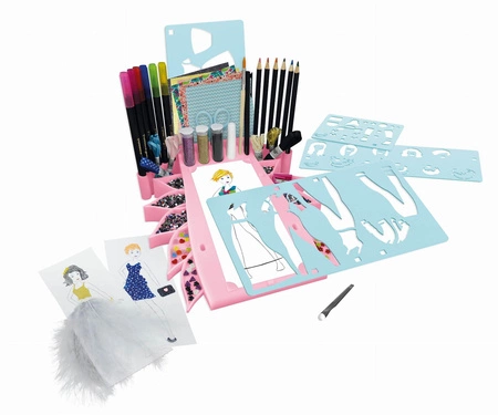 Buki projektantka mody studio zestaw do projektowania ubrań prezent 7+