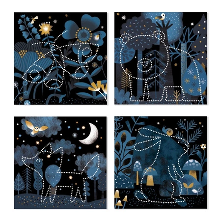 Zestaw artystyczny nakłuwanie - LAS NOCĄ DJ00087