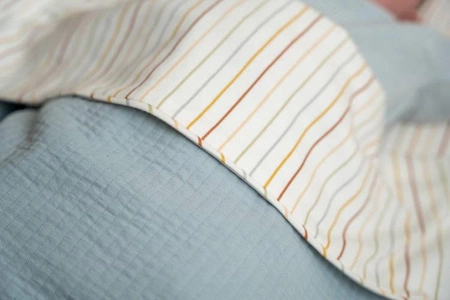 Little Dutch Otulacze 70 x 70 cm (2 szt.) Vintage Sunny Stripes / Pure Soft Blue TE50302002