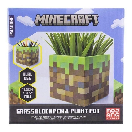 Przybornik na biurko - doniczka Minecraft