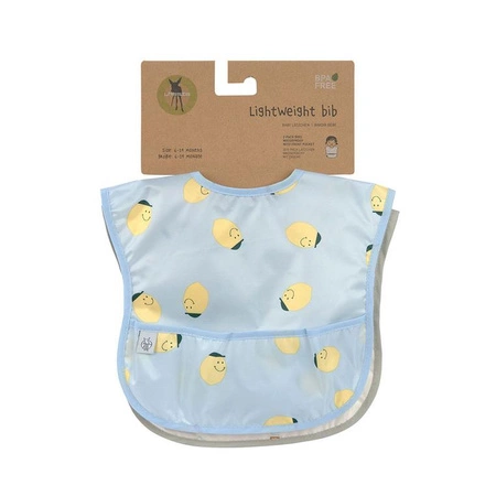 Lassig Zestaw śliniaków wodoodpornych 2szt. 6m+ Happy Fruits Lemon