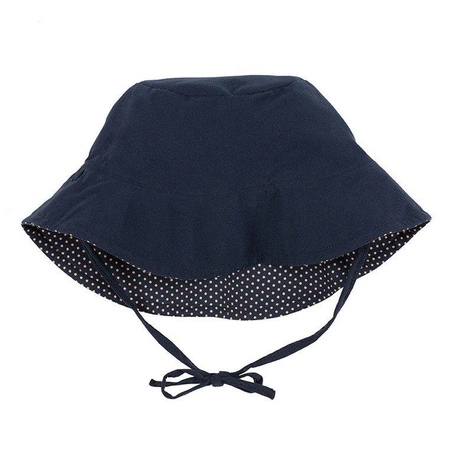 Lassig Kapelusz dwustronny Polka Dots navy UV 50+