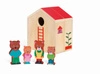 Drewniana zabawka mini domek DJ06385