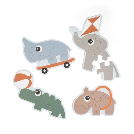 Done by Deer Pierwsze Puzzle Zwierzątka na Placu Zabaw Playground