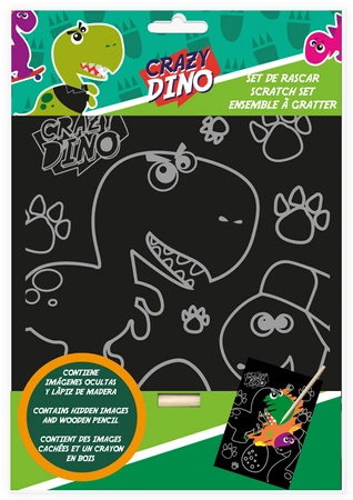 Wydrapywanka kreatywna Crazy Dino KL11350