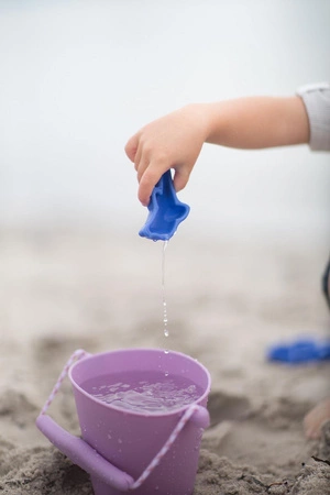 Silikonowe Foremki do piasku 4 szt. Scrunch - Lila