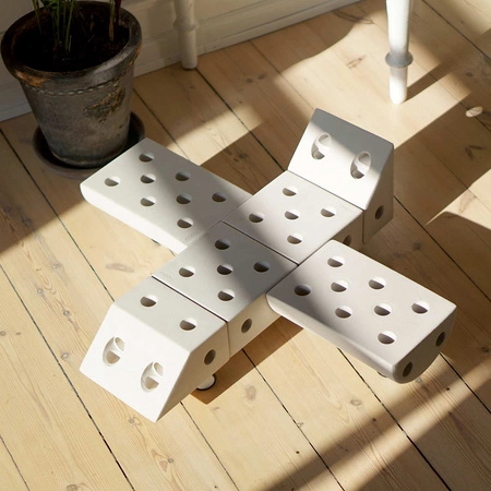 MODU Curiosity kit 4in1 - Kreatywne klocki rozwijające motorykę dużą, żółty