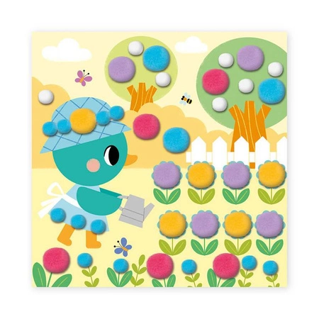 Zestaw kreatywny Pompony My arts & crafts 3+, Janod