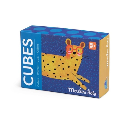 Drewniane klocki puzzle 6 szt. LES TOUPITIS 679105