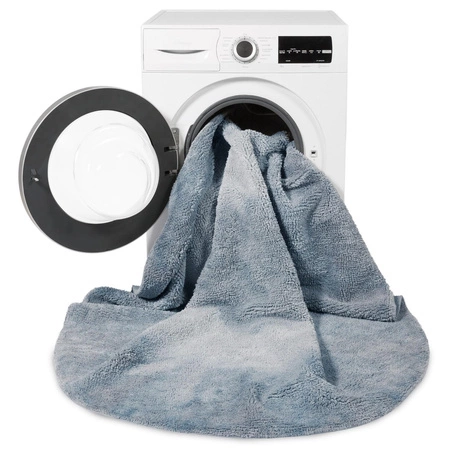 Lorena Canals Dywan bawełniany Tie-Dye Vintage Blue Ø 150 cm