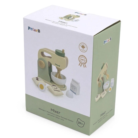 VIGA PolarB Drewniany Mikser Kuchenny Zielony + Akcesoria