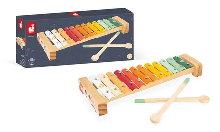 Cymbałki 12 tonów metalowe Sunshine 18m+, Janod