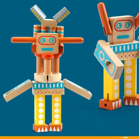 Drewniany robot ZE ELASTOROBOT DJ06435