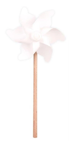 Giobas, Drewniany wiatraczek biały 30 cm