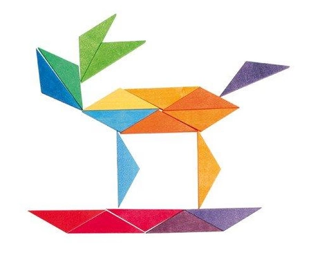 Układanka Duża Gwiazda, kolorowa, 3+, Grimm's