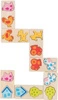 Domino dla dzieci Zaścianek 3D 56814-Goki, gry drewniane