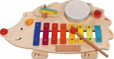 Drewniana zabawka muzyczna Jeżyk 61883-Goki, instrumenty dla dzieci