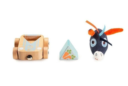 LILLIPUTIENS Zestaw 3 drewnianych pojazdów Farma 12+