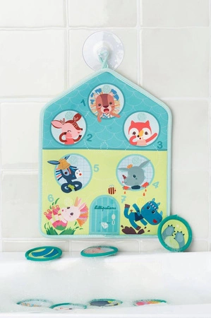 LILLIPUTIENS Edukacyjna mata do wanny "Myję się" 18 m+