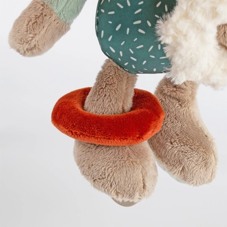 Zabawka rozwojowa Słonik z pozytywką szeleścik grzechotka dzieci sigikid