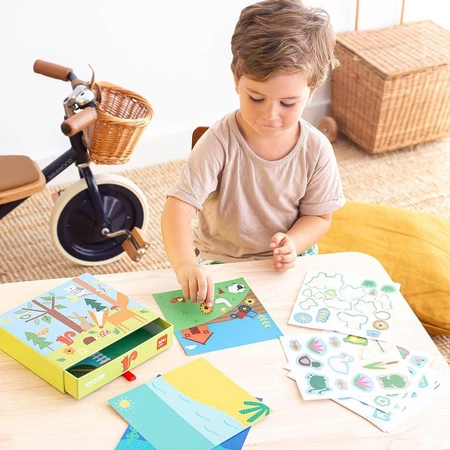 Zestaw z naklejkami Apli Kids - Las