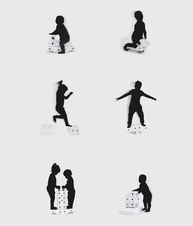 MODU Explorer kit 8in1 - Kreatywne klocki rozwijające motorykę dużą, żółty