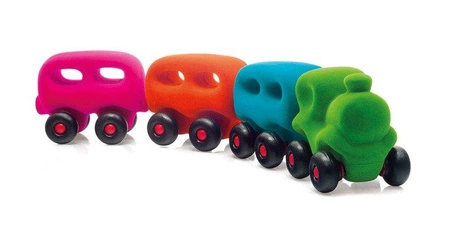 Rubbabu Pociąg z 3 magnetycznymi wagonami sensoryczny