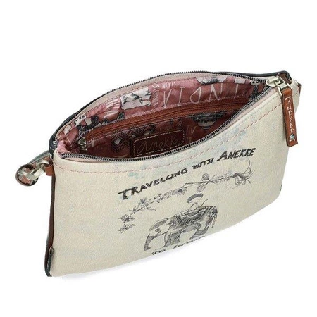 Torebka crossbody na ramię, płaska, seria India | Anekke®