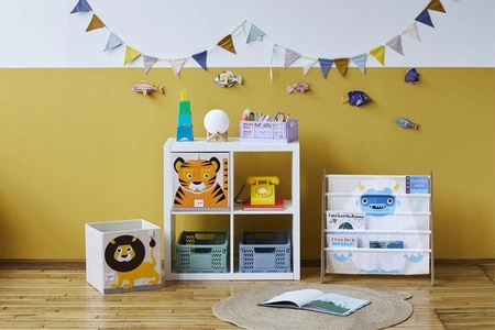 3 Sprouts Skrzynka na Zabawki Składana Large Green