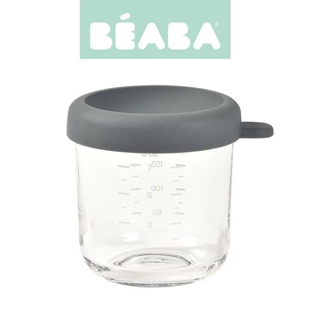 BEABA Pojemnik słoiczkek szklany z zamknięciem 250 ml Mineral