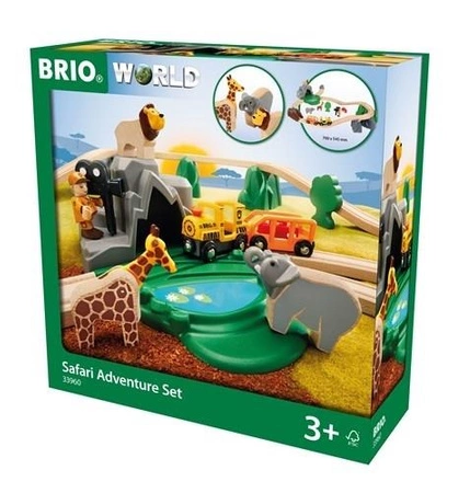 BRIO World Kolejka Drewniana Safari