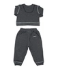 Juddlies Dres Niemowlęcy 2 el. Breathe EZE Charcoal 6-12M